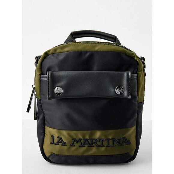 La Martina Bicolor Nylon Crossbody Men's Bag